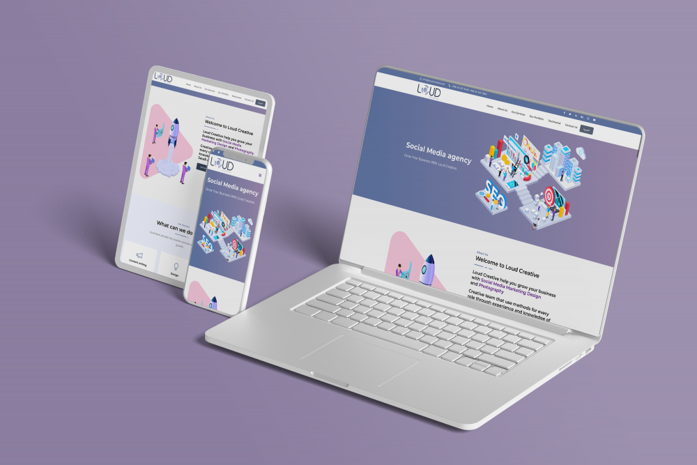 loud creative website 